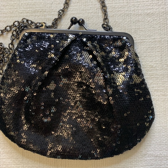 Apt. 9 Black Sequin Clutch - Picture 1 of 6